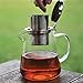 Glass Teapot Pitcher with Stainless Steel Infuser set - Brew loose leaf tea, hot or cold (makes 32 oz of tea)