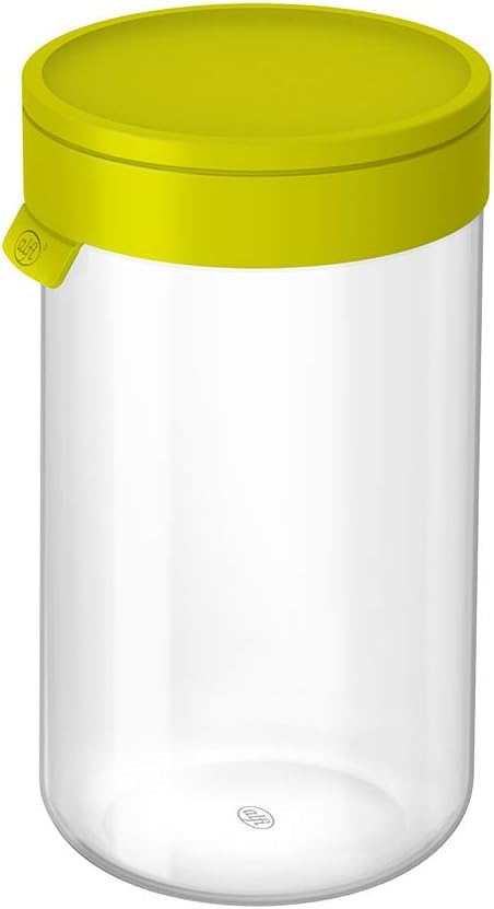 ALFI Glass Jar with Lid, Glass, Green, 14.0 x 14.0 x 24.0 cm: Amazon.co.uk:  Kitchen & Home