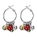 Christmas Bell Hoop Earrings - Hypoallergenic Christmas Jewelry Gift for Women Girls Cute Festive Earring Including Red Green White Yellow Jingle Bell Dangle, Great Gift Idea