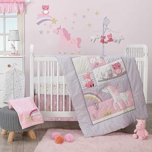 nojo unicorn crib bedding