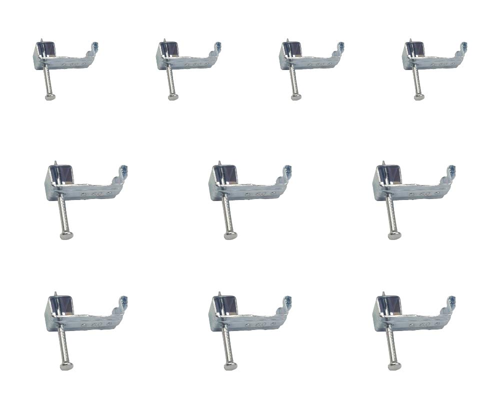 Clip 4 Fire 6.0mm Metal Fire Resistant Steel Cable Clip Compliance to 18th Edition Pack of 10