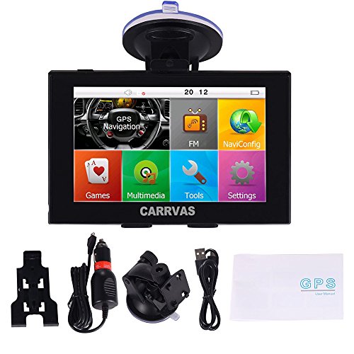GPS Navigation for Car, 5 inch Lifetime Map Updates, Spoken Turn-by-Turn Vehicle GPS Navigator 8GB Navigation System with USB Cable and Car Charger & Back Bracket & Mount - Thumbnail 5