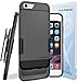 Encased CASE & Clip Combo Compatible to iPhone 6S Ultra Slim Soft-Touch Slider Shell + Belt Clip Holster (Includes HD Screen Guard) (Gray/Black)