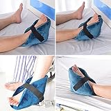 BXT 2Pcs Heel Pillows Protectors Bedsore Cushion Adjustable Strap Blue view 6