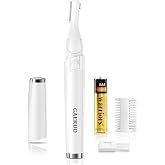 Eyebrow Trimmer for Women, Safe Painless Eyebrow Razor with Comb Battery | Dual-Blade Facial Hair Remover, Precision Shaver for Face, Upper-Lip, Peach-Fuzz, Chin, Sideburns, Bikini, 30&deg; Pivoting Head