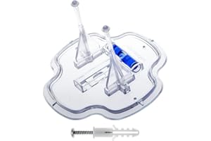 Hella Hangers | Skateboard Deck Hanger | Works with Adhesive Strips | Transparent Floating Hanging Display Mount for Skateboards | Great Gift for Skaters