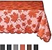 DII Fall/Thanksgiving Maple Leaf Lace Tablecloth for Parties, Décor, & Dinner, 54 x 72, Spice