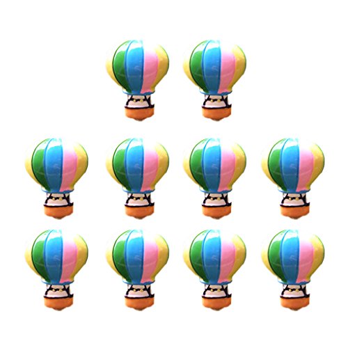 MagiDeal 10 Piece Micro Landscape Mini Resin Bonsai DIY Garden Decor Hot Air Balloon