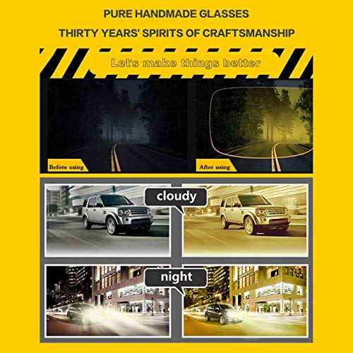 Soxick Night Driving Glasses, HD Vision Yellow Lens Polarized Anti Glare Fashion Sunglasses Men & Women - Thumbnail 5