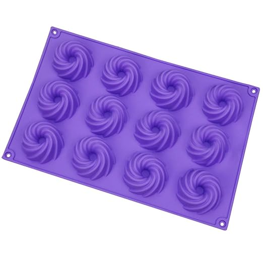 Pastel Molde, Silicona Remolino Forma Molde de Chocolate - No ...