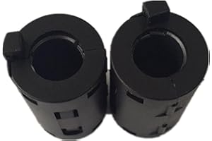 HONDARK 8pcs Inner 11mm 0.43inch Ferrite Clamps Ferrite Chokes Noise Filter Ferrite Snap Ferrite Core Ferrite Clip Ferrite Ring Core