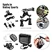 Basic Common Action Camera Outdoor Sports Accessories Kit for Gopro Hero 6/fusion/5/Session/4/3/2/HD/HERO+ SJ4000/5000/6000/Xiaomi Yi/AKASO/APEMAN/DBPOWER/Sony Sports DV and More
