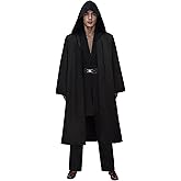 Pouzuwb Men's Robe Costume Adult Halloween Tunic Hooded Robe Pants Uniform Outfits Cosplay Full Set
