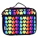 Wildkin Kids Insulated Lunch Box – Durable and Reusable for School & Travel - Rainbow Hearts