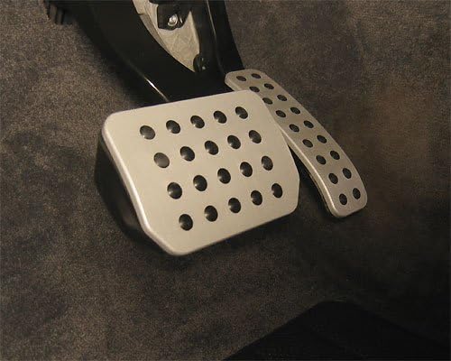 Rennline all Cayenne Aluminum pedal set - tip-2 piece Black