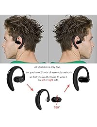 Atongm auricular Bluetooth, auricular inalámbrico v4.1hands micrófono para negocio, oficina, conducción, trabajo para iPhone Samsung Android Teléfono celular