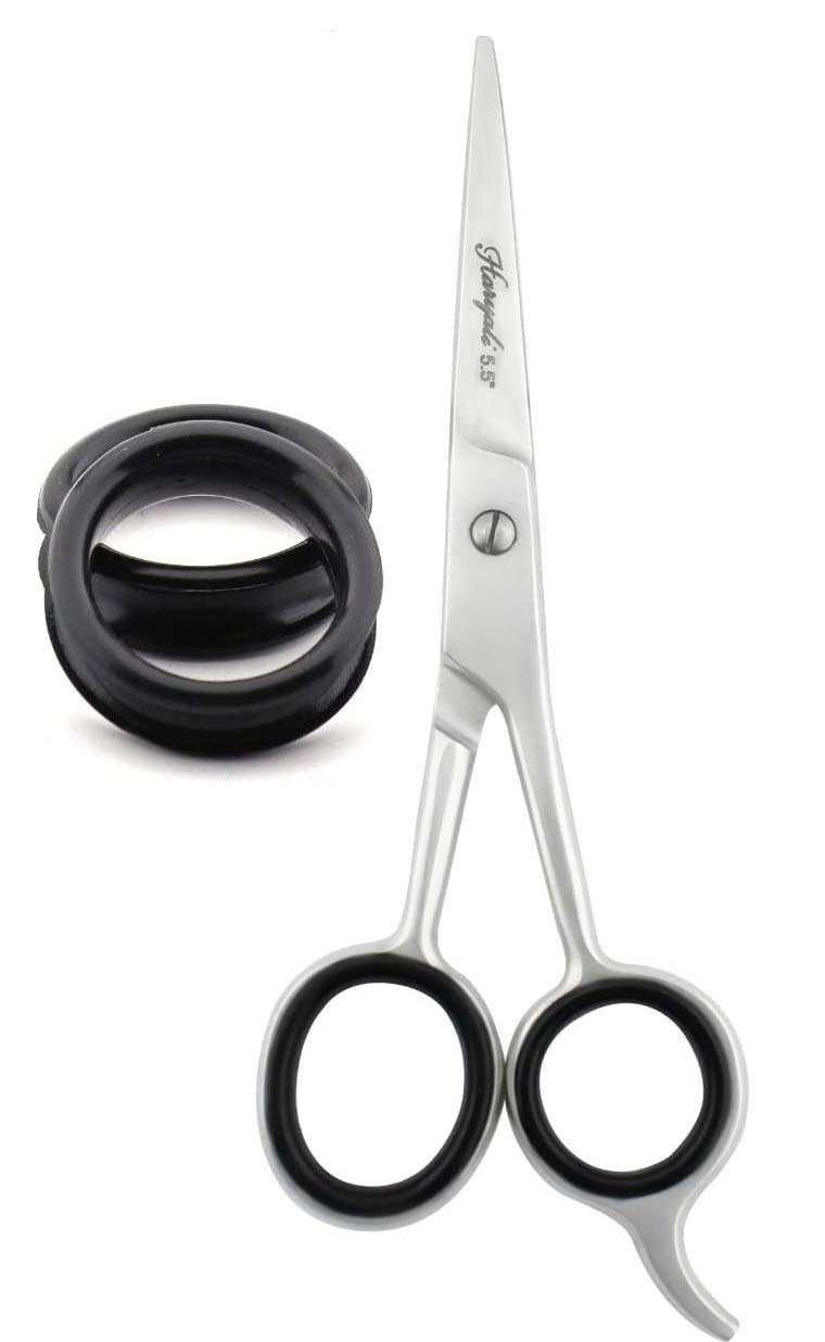 Haryali London Hairdressing Beginner 5.5" Scissor Stainless Steel Home Use Hair Cutting Shears for Men and Women