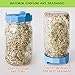 Masontops Bean Screen Sprouts Growing Kit - Sprouting Lids & Sprout Mixes Microgreens Growing Kit - Sprouting Kit Wide Mouth Mason Jar Strainer Lid