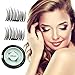 Lillypet False Magnetic Eyelashes, 3D Magnetic False Eyelashes Soft Fake Eyelashes Natural Eye | Mink Eyelashes for Natural Look | Reusable Best Fake Lashes, 1 Pair 4 Pieces