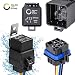 ONLINE LED STORE 40/30 Amp Waterproof Relay Switch Harness Set - 12V DC 5-Pin SPDT Automotive Relays 12 AWG Hot Wires