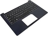Dell Inspiron 5370 Black Palmrest w/ Hungarian Backlit Keyboard 0XDHWP 0C0F71 view 1