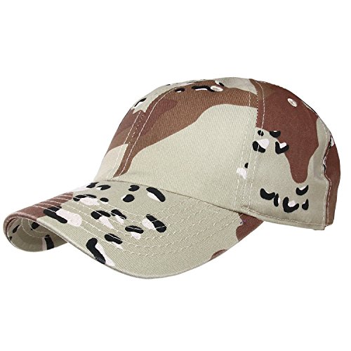 Falari Baseball Cap Hat 100% Cotton Adjustable Size (Desert Camo)
