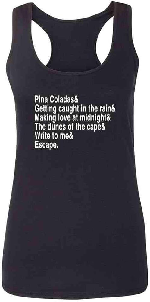 Pina Colada Ampersand List Funny Fashion Tank Top Tee for Women