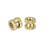 uxcell Knurled Insert Nuts - 200Pcs M2 x 3mm Length