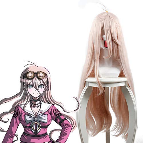 Yamia Anime Cosplay Wig for Miu Iruma, Long Pink Women Girls' Party Wigs with Free Cap