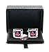 aminco MLB Sports Team Logo Square Cufflinks Gift Box Set
