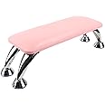 Big Arm Rest for Nails Cushion, Microfiber Leather Hand Rest for Nails Tech, Hand Rest Pillow for Nails Toenails, Detachable Nail Art Accessories Tool for Nails Tech (Pink)