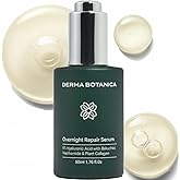 Derma Botanica Overnight Repair Serum,Derma Botanica Overnight Serum,with Multi-Molecular Hyaluronic Acid - smooth, and refresh the look of skin for a more youthful appearance. 1.76fl.oz(1pc)