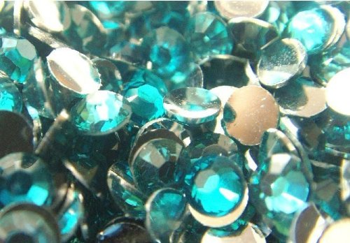 Beading Station 1440pcs Flat Back Rhinestones Round Brilliant 14 Cut 3mm - 10ss Turquosie Blue