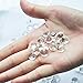 jollylife 800 Diamond Table Confetti Wedding Bridal Shower Party Decorations 4 Carat/ 10mm Clear
