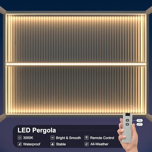 PURPLE LEAF 10' x 14' Louvered Pergola Review: Adjustable Aluminum Patio Cover with LED image 27