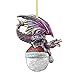 Design Toscano Christmas Tree North Pole Santa Hat Holiday Snowflake Dragon Ball Ornament, Single, Multicolored Twin