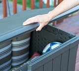 LIFETIME 439 Litre Storage Box Dark Brown Dual-Wall HDPE view 8