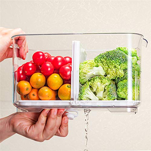 Benzoyl Lettuce Keeper Refrigerator Organizer Bins Fridge Produce Saver