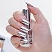 Hot Sale! Hongxin18ml Mirror Nail Polish Metallic Lacquer Silver Nail Mirror Effect Metal Gold Nail Gel Polish Base Top Coat Nails Art Manicure Creative Gift for Her Clearance Christmas Gift (L)