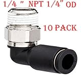 Utah Pneumatic Push to Connect 1/4