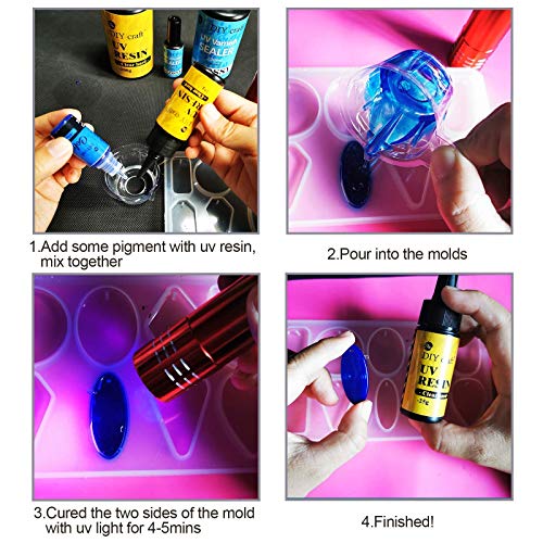 DIYcraft UV Resin 120g Clear Crystal Improved Ultraviolet Curing for