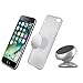 ICONFLANG Magnetic Car Holder Unique Magnetic Sitck Car Mount, Compatible with Most Case and Cell Phone – with 2 Metal Plates - Silver