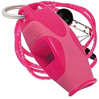 Fox 40 Sharx Pealess Whistle with Breakaway Lanyard - Pink/Pink