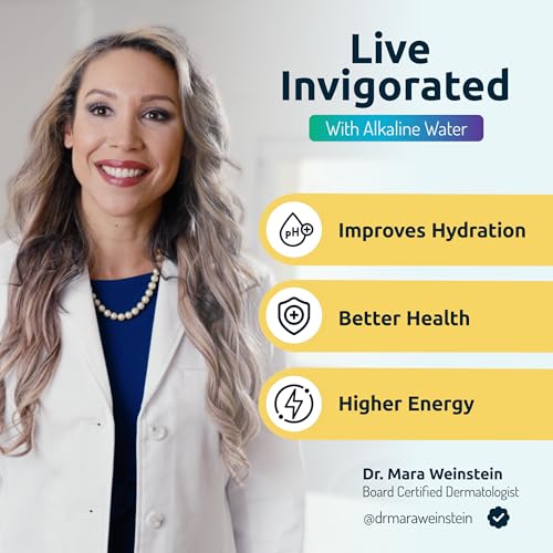 Invigorated Water PH001 - White Alkaline Water Filter – Replacement Filters for all Pitcher & Dispenser Filtration Systems – BPA-Free, Removes Chlorine, Heavy Metals – 96 Gallons/Filter (3-Pack)