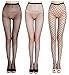 LifeVV Women's 3 Pairs Seamless Sheer Patterned Fishnet Pantyhose Tights (Style 4), One Size