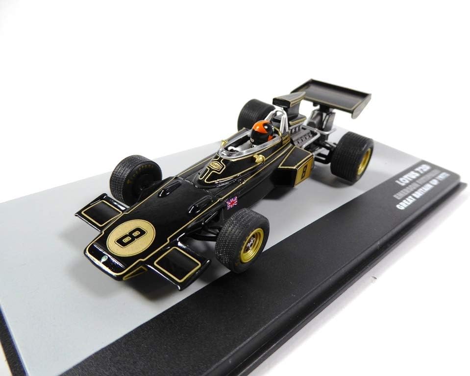 OPO 10 - Car 1/43 F1 LOTUS 72D # 8 Emerson Fittipaldi WINNER GB GP 1972 (703), Silver, 10 cm - Image 3
