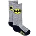 Batman Boys 2 pack Sport Socks (2-4 Toddler, Batman Black/Grey)