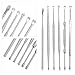 INLIFE 6pcs Ear Pick Curette Earwax Removal Kit Medical Grade Stainless Steel Ear Cleaning Tool with Storage Box