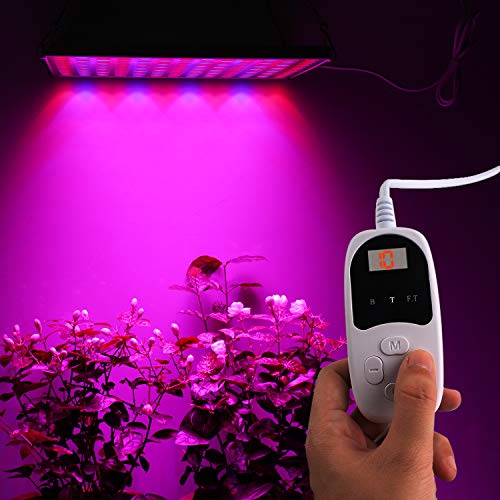Roleadro Timer Switch for Led Grow Light, 6.2Ft Power Cord Timer with 24Hr Cycle and Countdown Function, Timer Function Light Switch with Screen Display for Indoor Gardening.