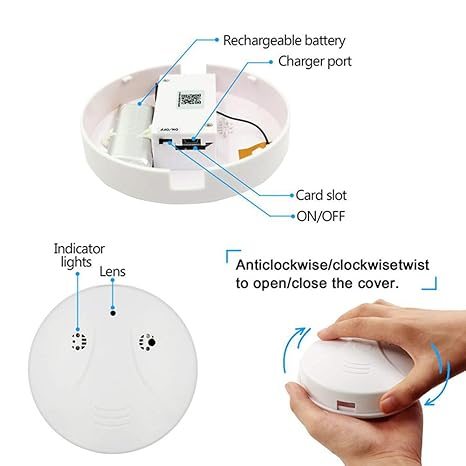 Amazon.com: 1080P HD Mini Espía Cámara oculta, Detector de ...